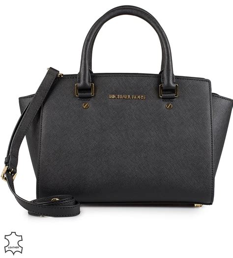 selma michael kors noir|michael kors selma satchel review.